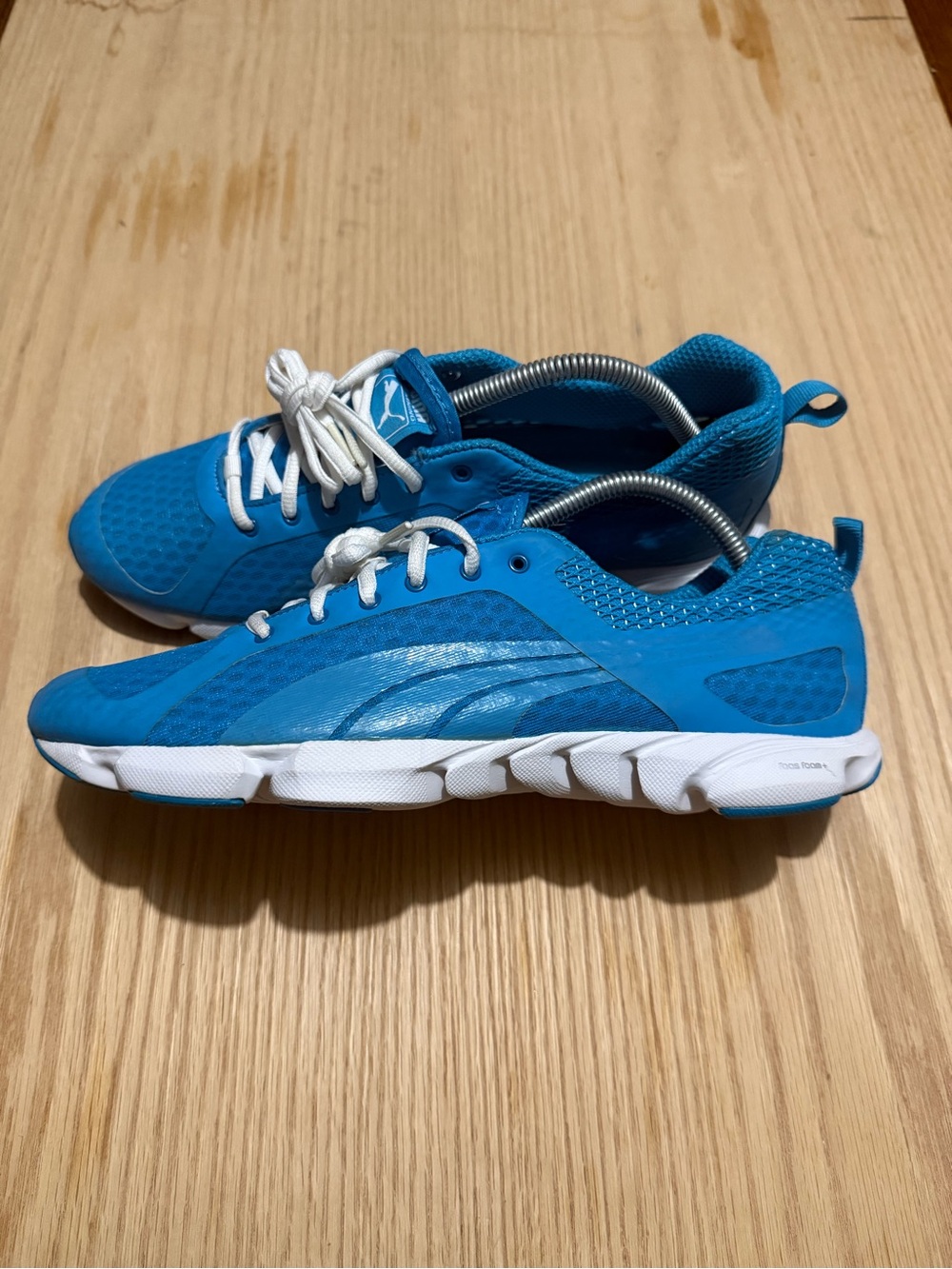 Women’s Puma Blue Mesh & Synthetic Training Sneakers with White Sole